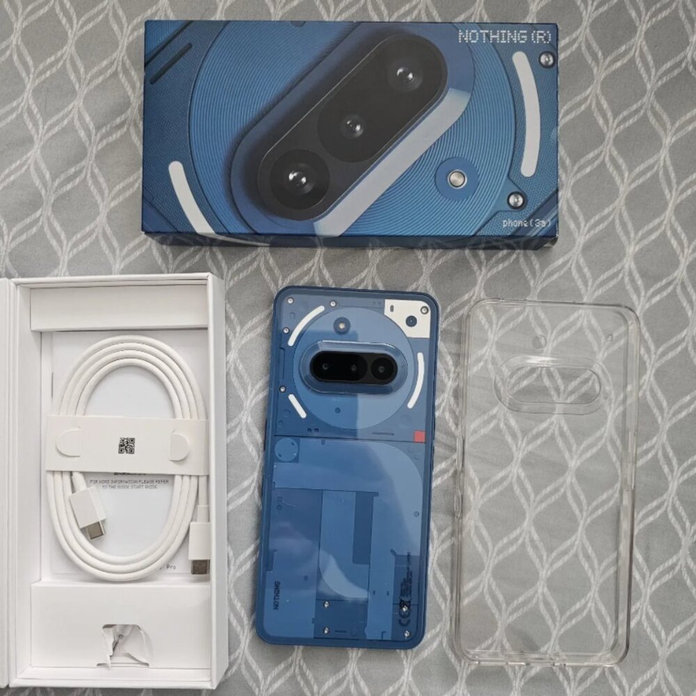 Nothing Phone 3A Pro Unlocked, 256GB, 12GB RAM, BLUE, A059P